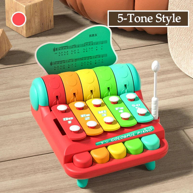 Xilofono Educativo Montessori Per Bambini A 8 Toni Strumenti Musicali Giocattoli Percussione Per 0 3 Anni