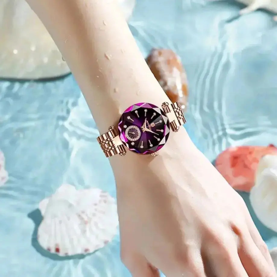 Orologio Da Donna Di Lusso POEDAGAR Impermeabile Al Quarzo Casuale Elegante Con Scatola Inclusa