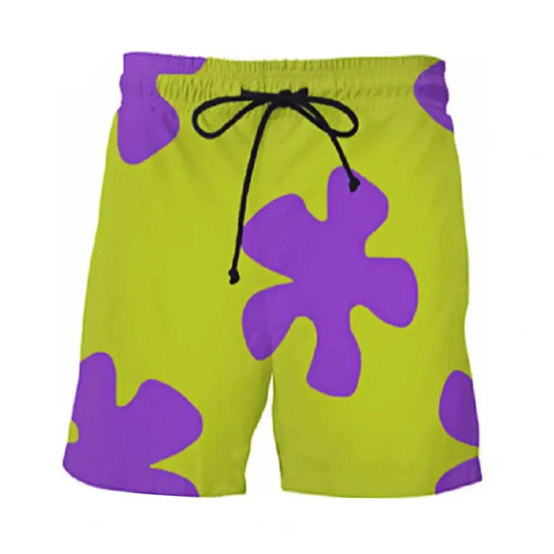 Pantaloncini Da Spiaggia Bambini 3D Stampa Ciambella Fiori Grafica Costume Da Bagno Estate Moda