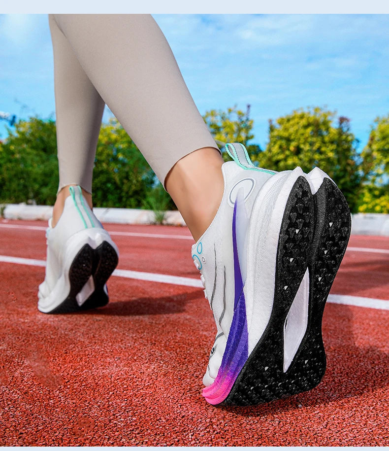 Scarpe Da Corsa Professionali Per Maratona In Carbonio Unisex Ultraleggere Con Assorbimento Degli Urti E Supporto Stabile