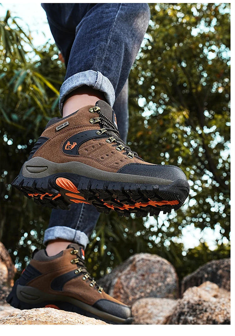 Scarponi Da Trekking Unisex Alla Caviglia Plus Size Outdoor 2025 Montagna Deserto Impermeabili Traspiranti
