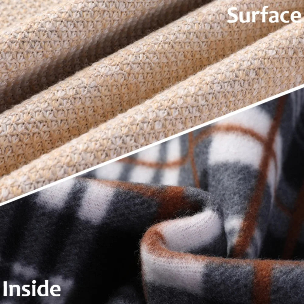 Maglione Lavorato A Maglia Con Colletto Rialzato Da Uomo Autunno Inverno Cardigan Slim In Tinta Unita Coreana