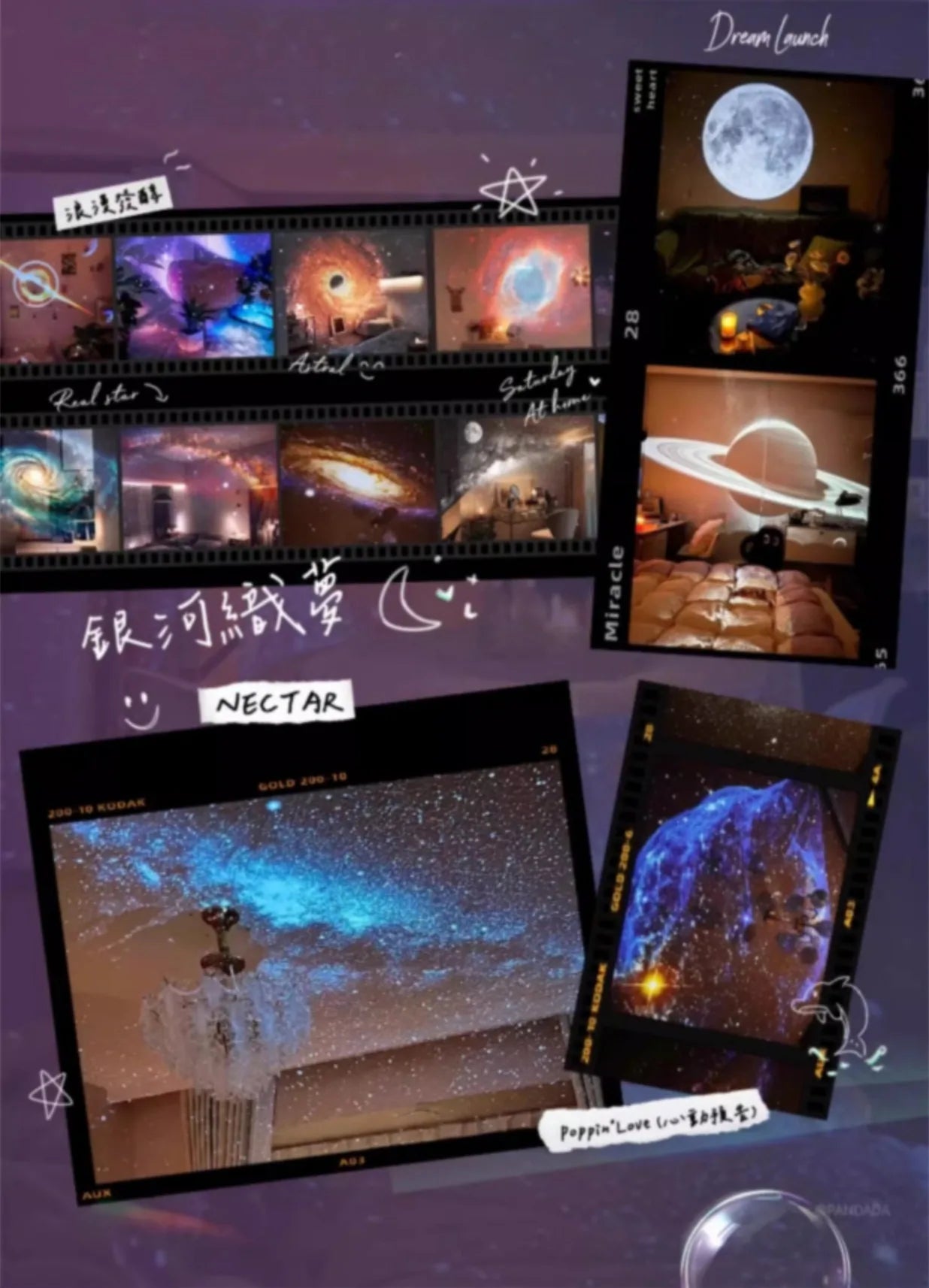 Meteor Dinamico 12 in 1 Lampada Proiettore Galaxy Ultra Trasparente Rotante con Lettore Musicale Regalo per Bambini