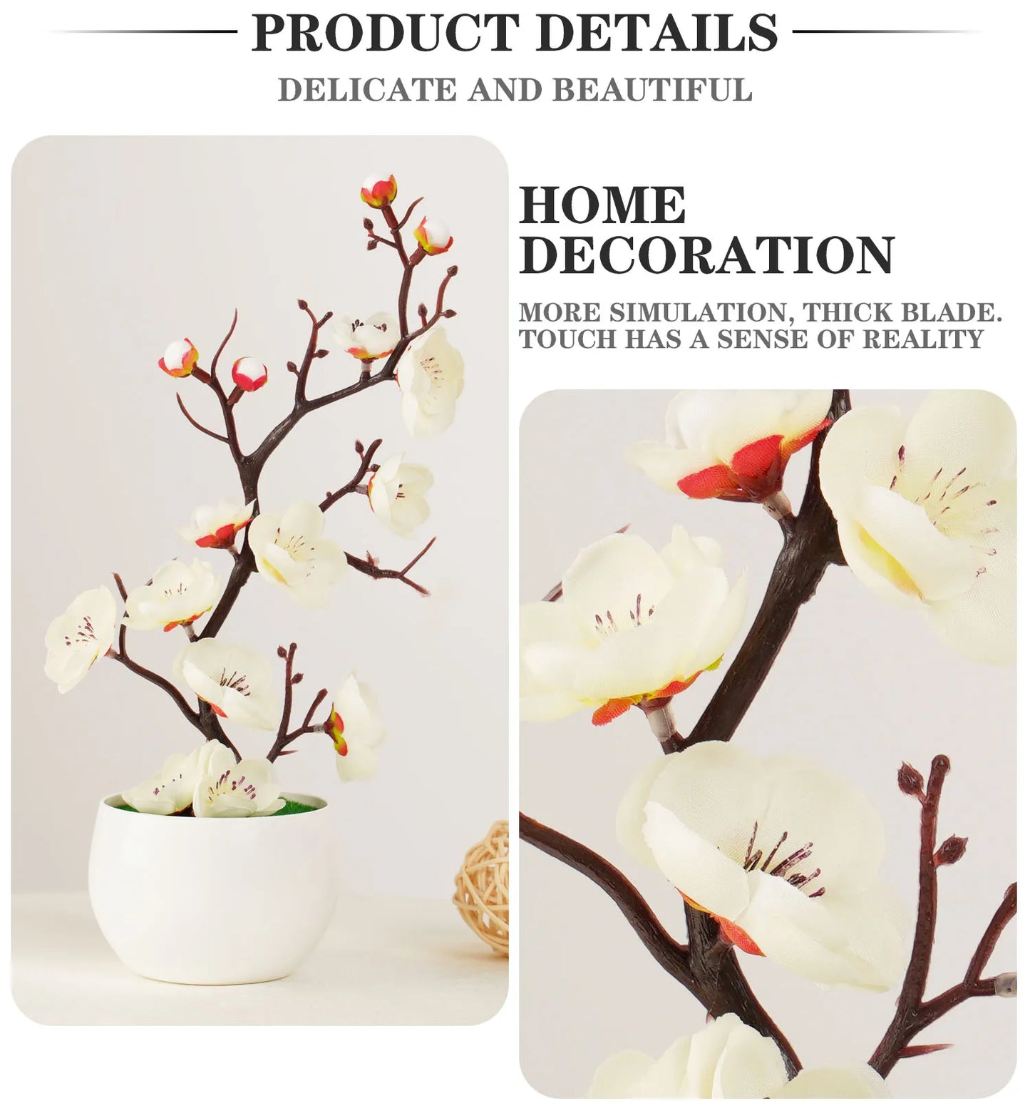 Fiore Artificiale Ciliegio 30 Cm Elegante Decorazione Matrimonio Invina Per Eventi Romantici