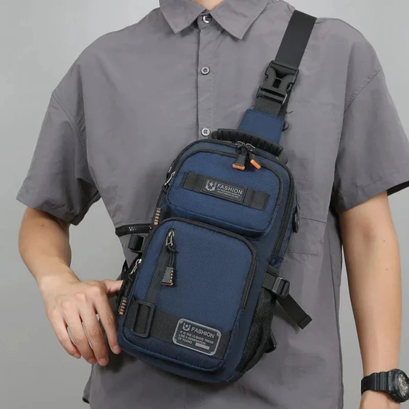 Borsa A Tracolla Uomo Multifunzionale Oxford Alta Qualità Leggera Per Viaggi E Escursioni All Aperto