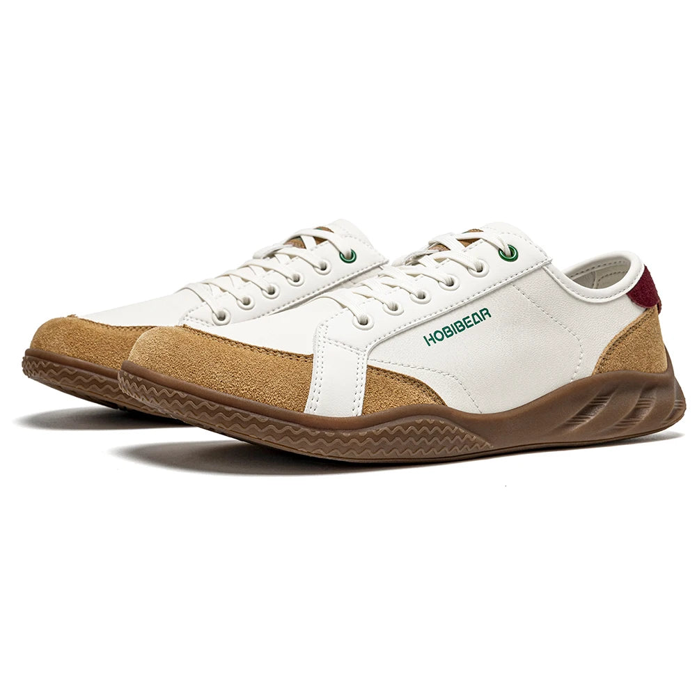Hobibear Scarpe Barefoot Unisex Punta Larga Leggere In Pelle Sintetica Con Blocchi Di Colore Per Passeggio Casual