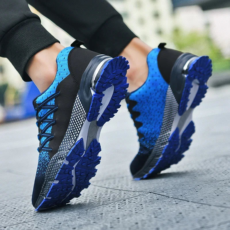 Scarpe Sportive Da Corsa Traspiranti In Mesh Con Suola Spessa Bianco Nero Coreane Per Giovani Passeggio Primavera Estate