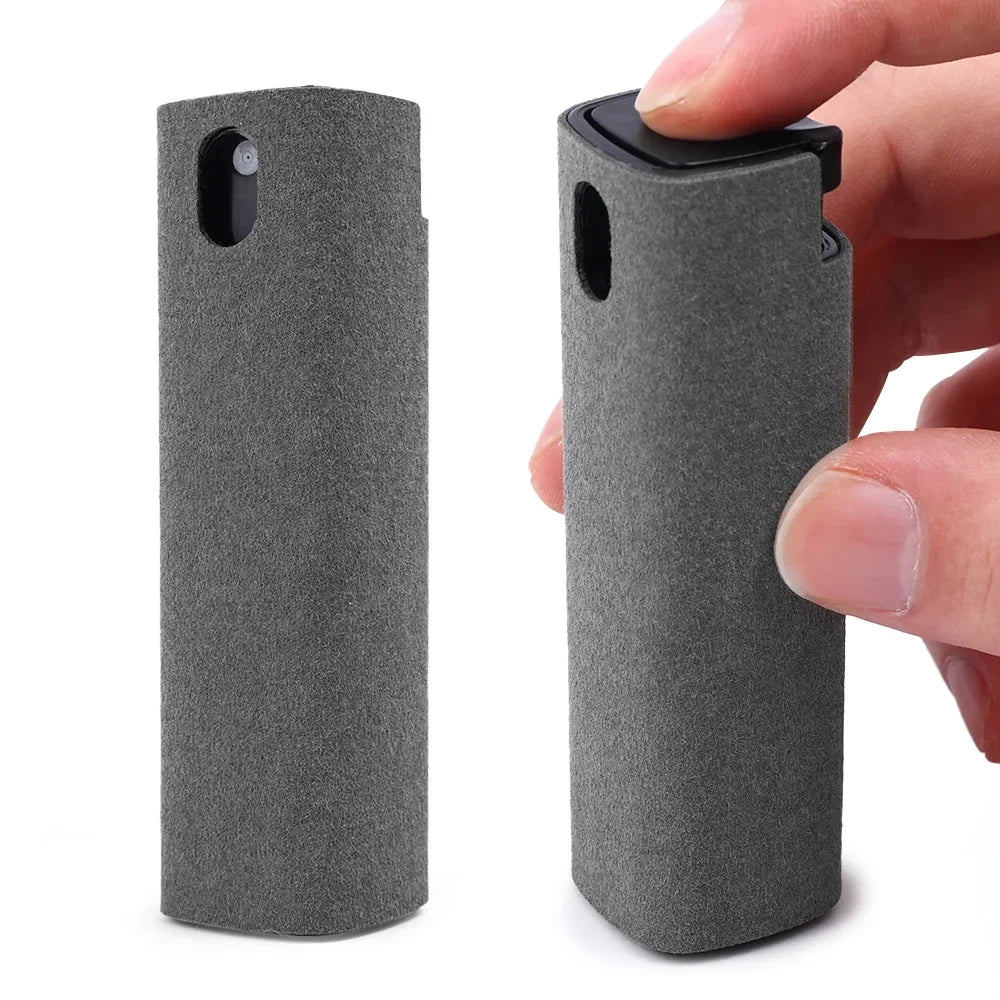 Detergente Per Schermo Con Bottiglia Spray 2 In 1 E Set Di Panni In Microfibra Per Computer E Smartphone Pulizia Auto