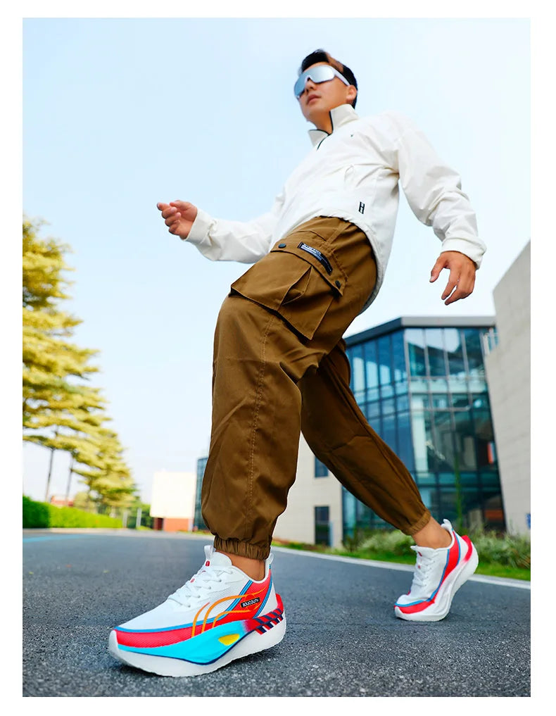 Scarpe Da Corsa Carbon Board Marathon Uomo Donna Traspiranti Leggere Antiscivolo Scarpe Da Ginnastica Atletiche