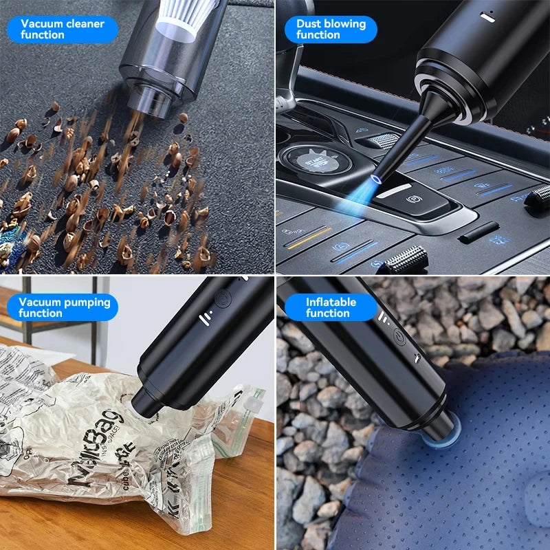 Aspirapolvere Portatile Senza Fili 2 In 1 Potente E Intelligente Per Auto E Casa Pulizia Domestica Versatile