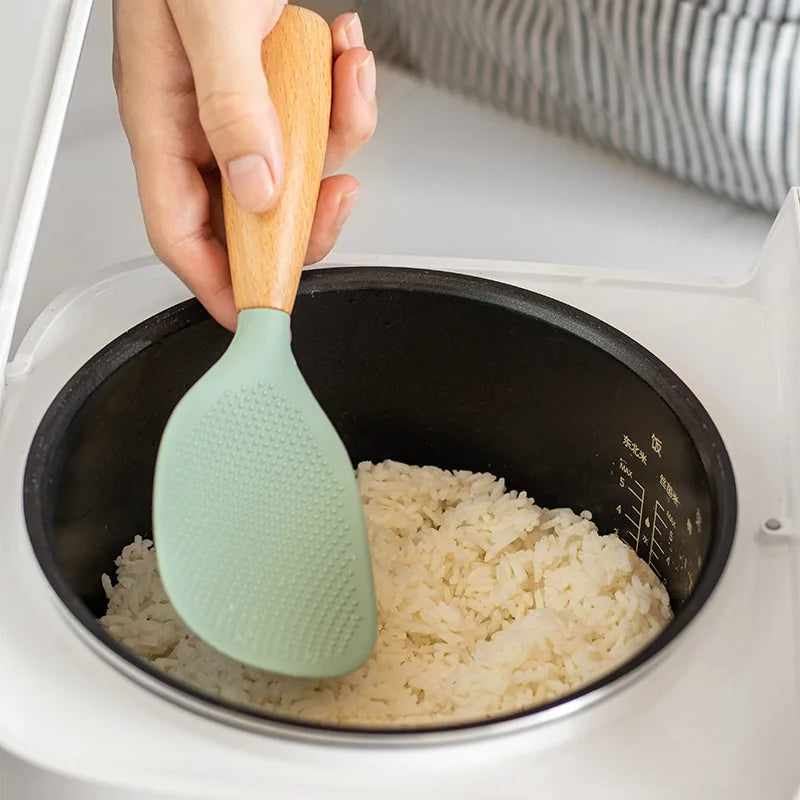Cucchiaio Da Cucina In Silicone Antiaderente Antiscottatura Resistente Alle Alte Temperature Utensile Durevole