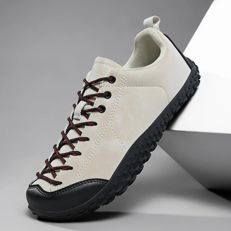 Coppia Scarpe Da Trekking Slip On Uomo All Aperto Punta Larga Per Alpinismo E Passeggio Confortevoli