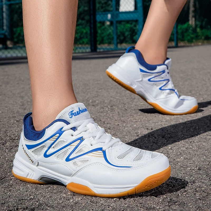 Scarpe Sportive Unisex Antiscivolo Per Ping Pong E Badminton Con Suola Spessa E Lacci