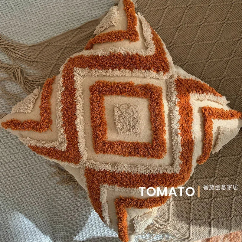 Fodera Per Cuscino Bohemien Geometria Ricamata In Nappa Personalizzata Federa Lunga Soggiorno E Divano Decorazioni Casa