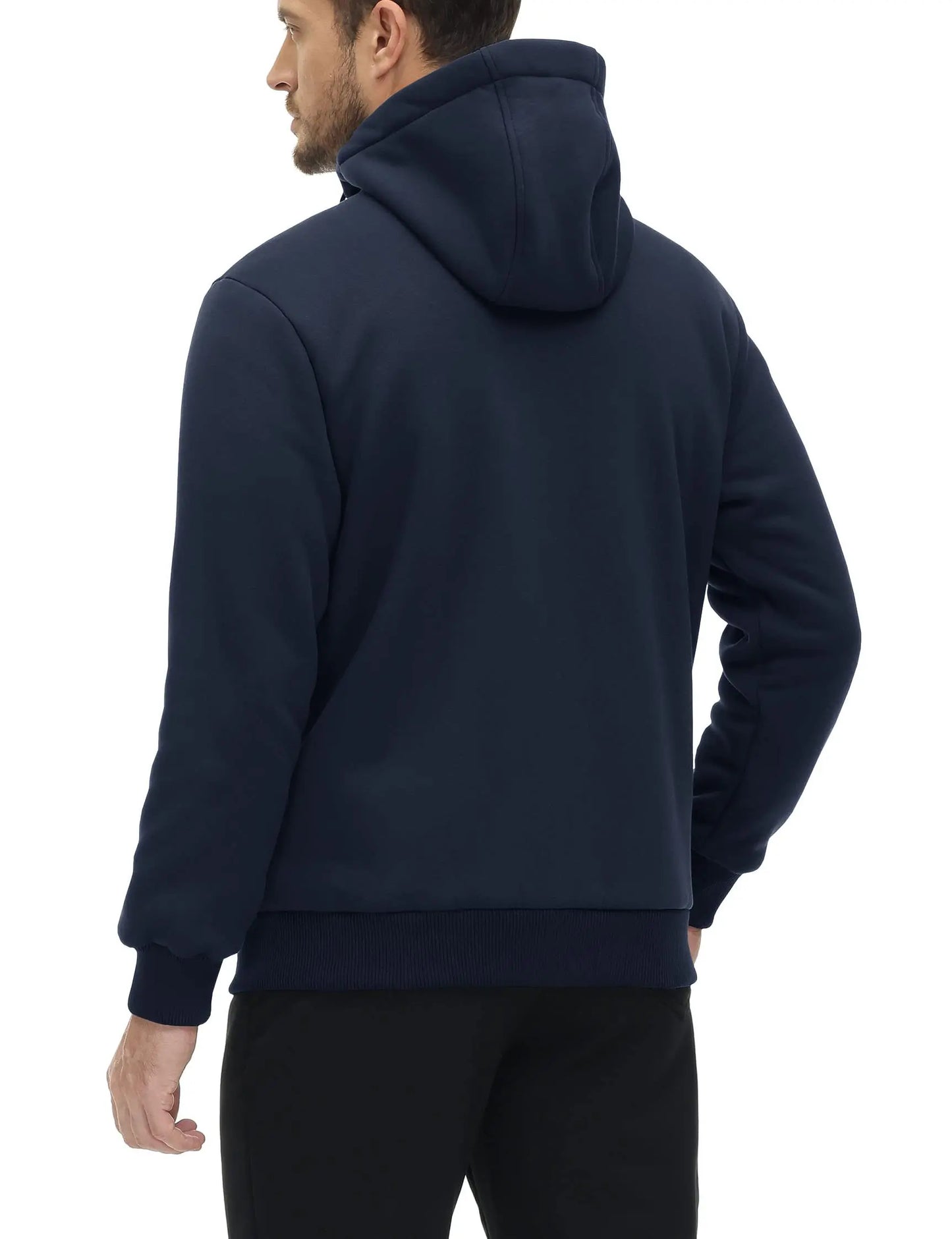 Tacvasen Felpa Con Cappuccio In Pile Sherpa Da Uomo Invernale Antivento Con Zip Capispalla Casual Sportivo