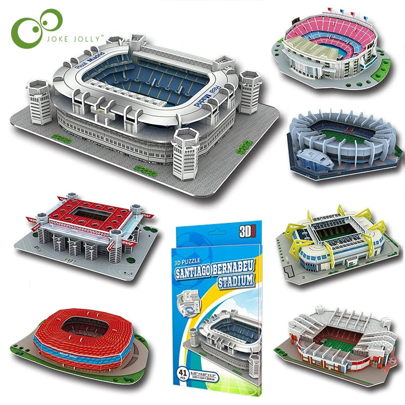 Campo Da Calcio In Miniatura 3D Puzzle Fai Da Te Dei Stadi Famosi Per Fan E Regalo Di Compleanno