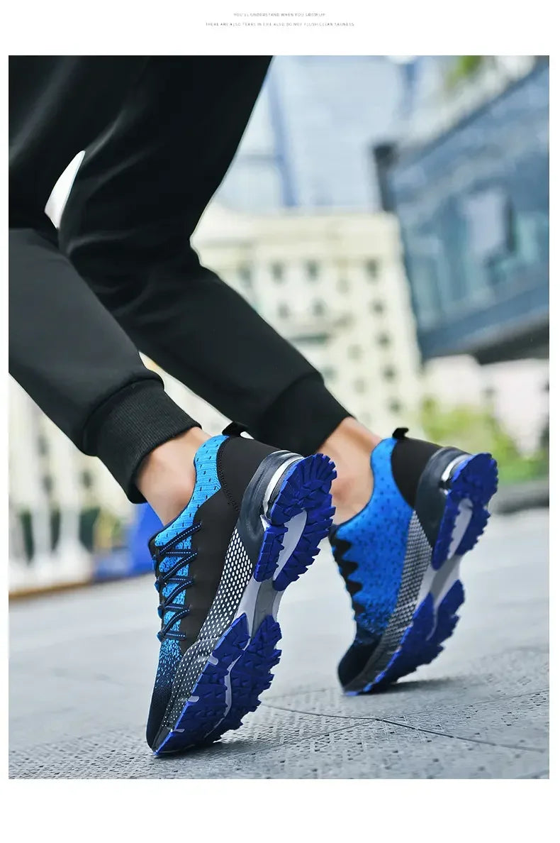 Scarpe Sportive Da Corsa Traspiranti In Mesh Con Suola Spessa Bianco Nero Coreane Per Giovani Passeggio Primavera Estate