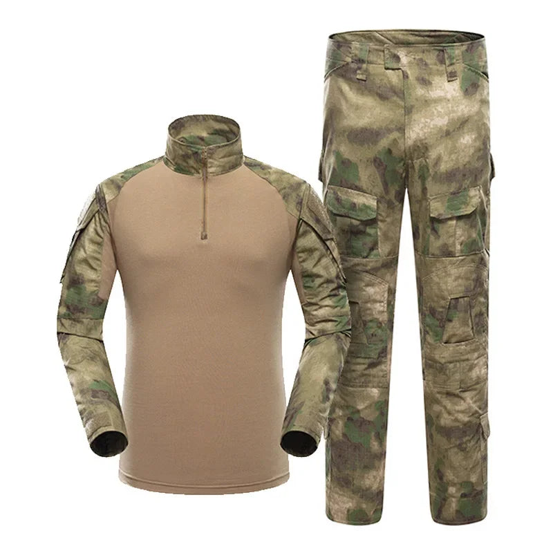 Set Abiti Militari Tattici Tuta Mimetica Da Esterno Camicie Da Caccia Pantaloni Per Airsoft Paintball
