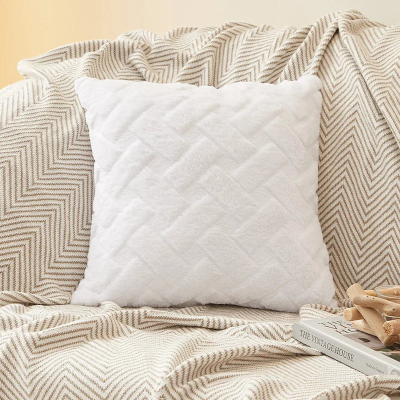 Fodera Per Cuscino In Peluche 45x45 E 30x50 Cm Per Divano Soggiorno Federa Quadrata In Cotone Decorazioni Per La Casa