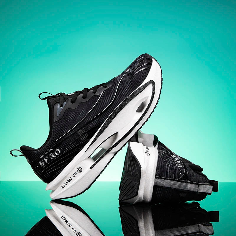 Scarpe da Corsa con Piastra in Carbonio per Maratona Unisex Traspiranti e Leggere Antiscivolo Sneakers Atletiche