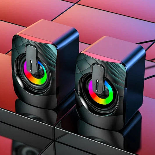 Ballena Altoparlante PC Stereo Ad Alta Fedeltà Con Microfono USB Cablato Ideale Per Gaming E Lavoro