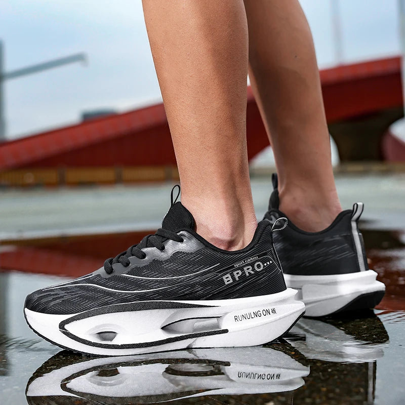 Scarpe Da Corsa Su Strada Casual Da Uomo Comode E Alla Moda Con Lacci Design Basso Con Suole Antiscivolo