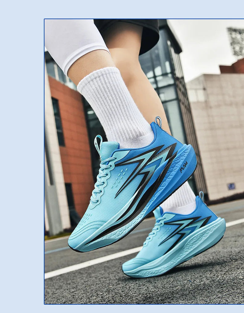 Scarpe Da Corsa Uomo E Donna Leggere Traspiranti Per Maratona Con Bordo In Carbonio Scarpe Sportive Di Tendenza