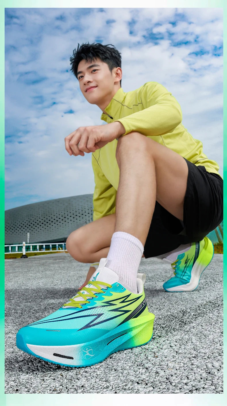 Scarpe sportive da uomo Scarpe da corsa con piastra in carbonio Scarpe da ginnastica da maratona maschili Scarpe da allenamento per atletica ammortizzanti da corsa per donna