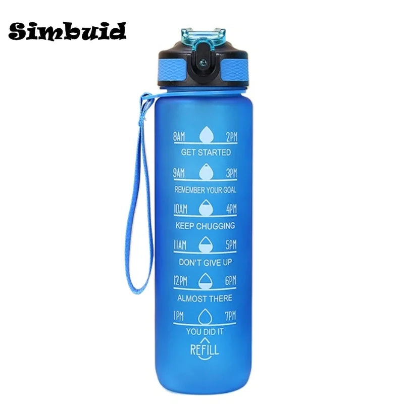 Borraccia In Plastica Da 900 A 1000 Ml Con Cannuccia Antiperdite Per Viaggi E Ciclismo SIMBUID