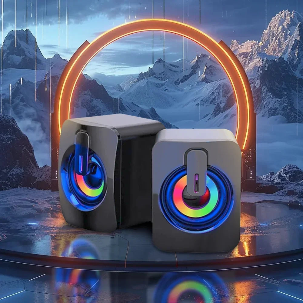 Ballena Altoparlante PC Stereo Ad Alta Fedeltà Con Microfono USB Cablato Ideale Per Gaming E Lavoro