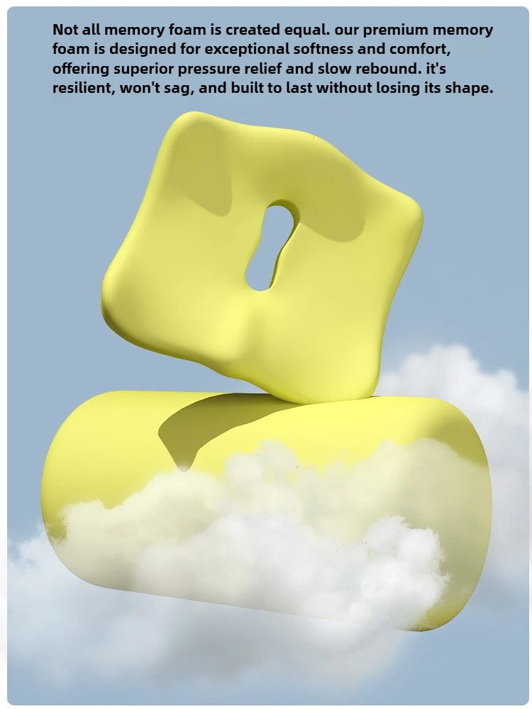 Cuscino del sedile in memory foam per auto e ufficio Supporto lombare per l'anca Correttore di postura Cuscino per sedia per studenti comfort e traspirante