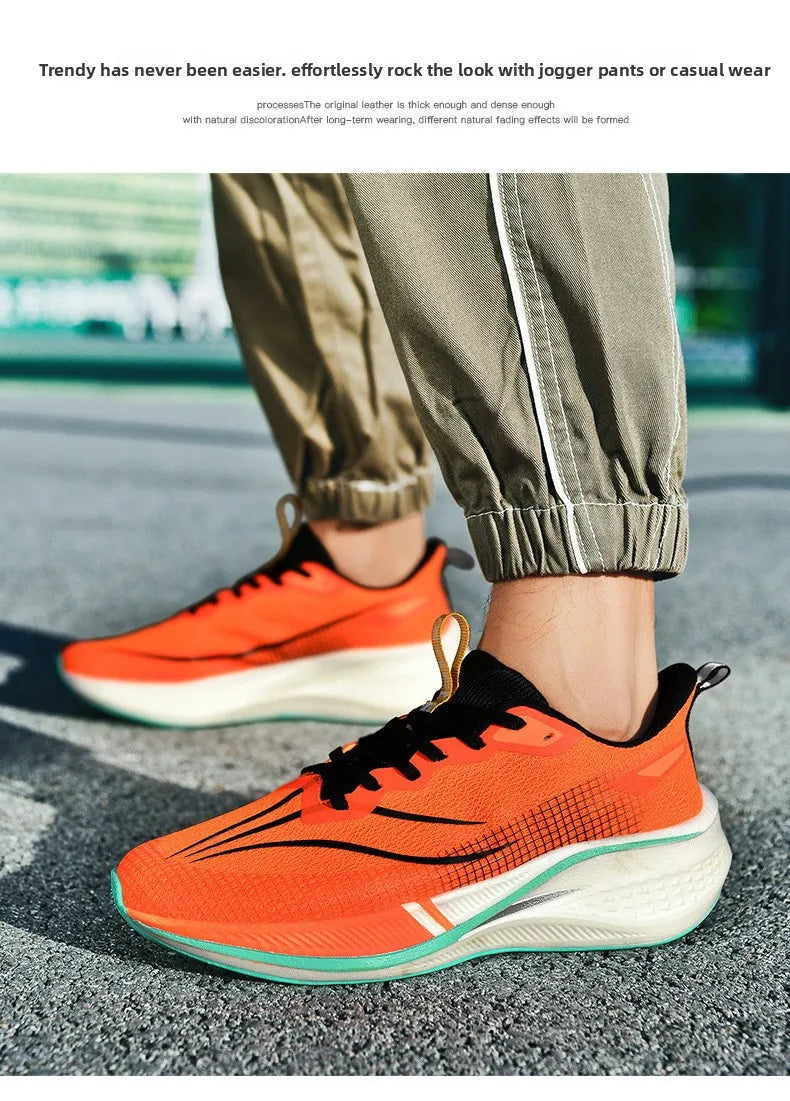 Scarpe da Corsa Sound Friction Rabbit 7PR con Piastra in Carbonio Traspiranti Leggere Sneakers Casual Unisex