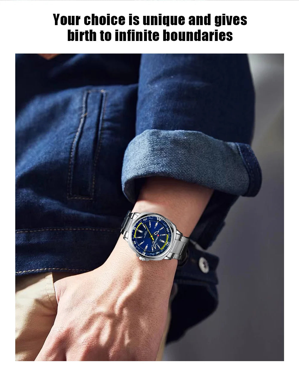 Curren Orologio Da Polso Da Uomo Quarzo Per Business Casual Con Cinturino In Acciaio Inossidabile Impermeabile 8455
