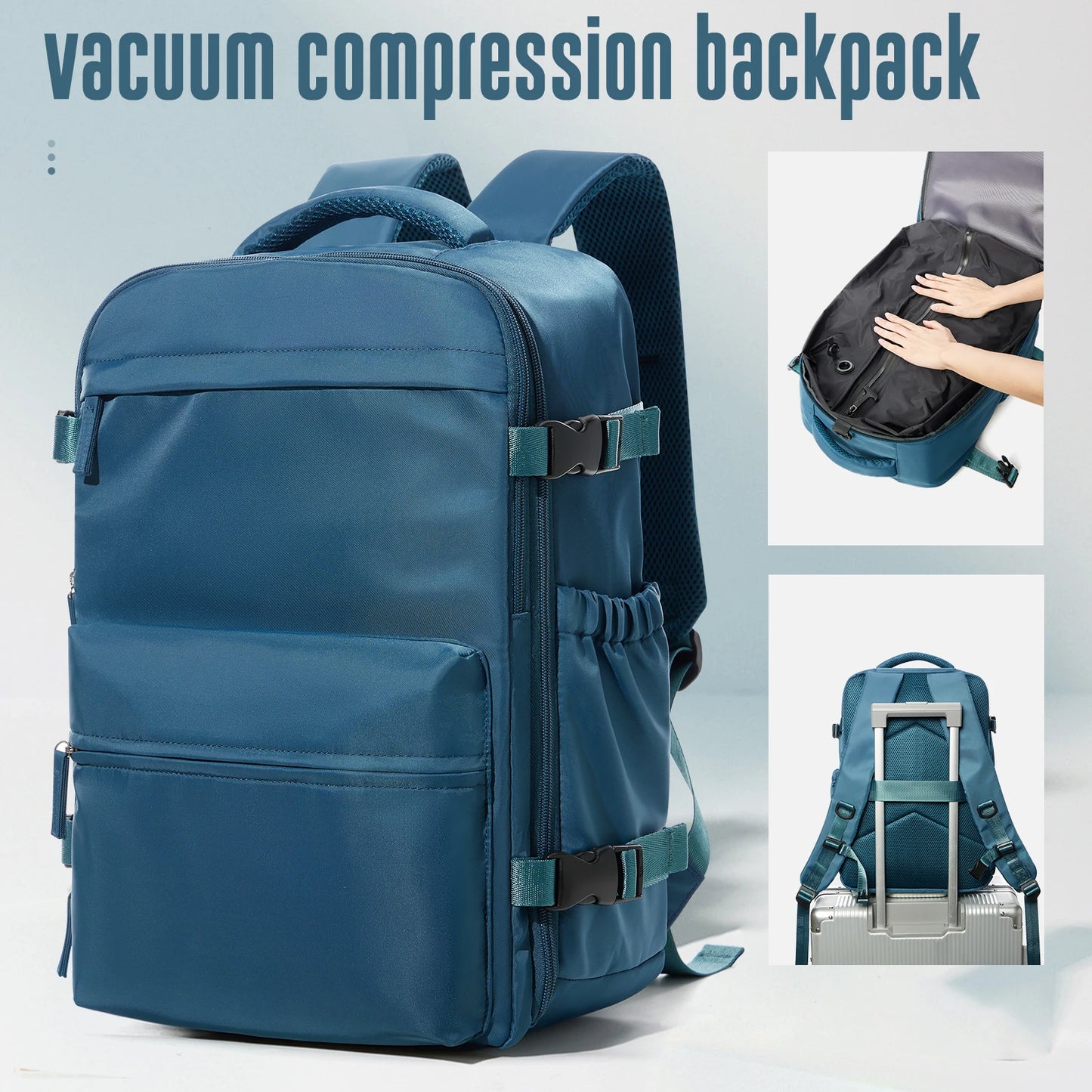 Zaino Espandibile Da Viaggio Unisex Con Ampio Scomparto Laptop Per Lavoro E Scuola 20 35 L