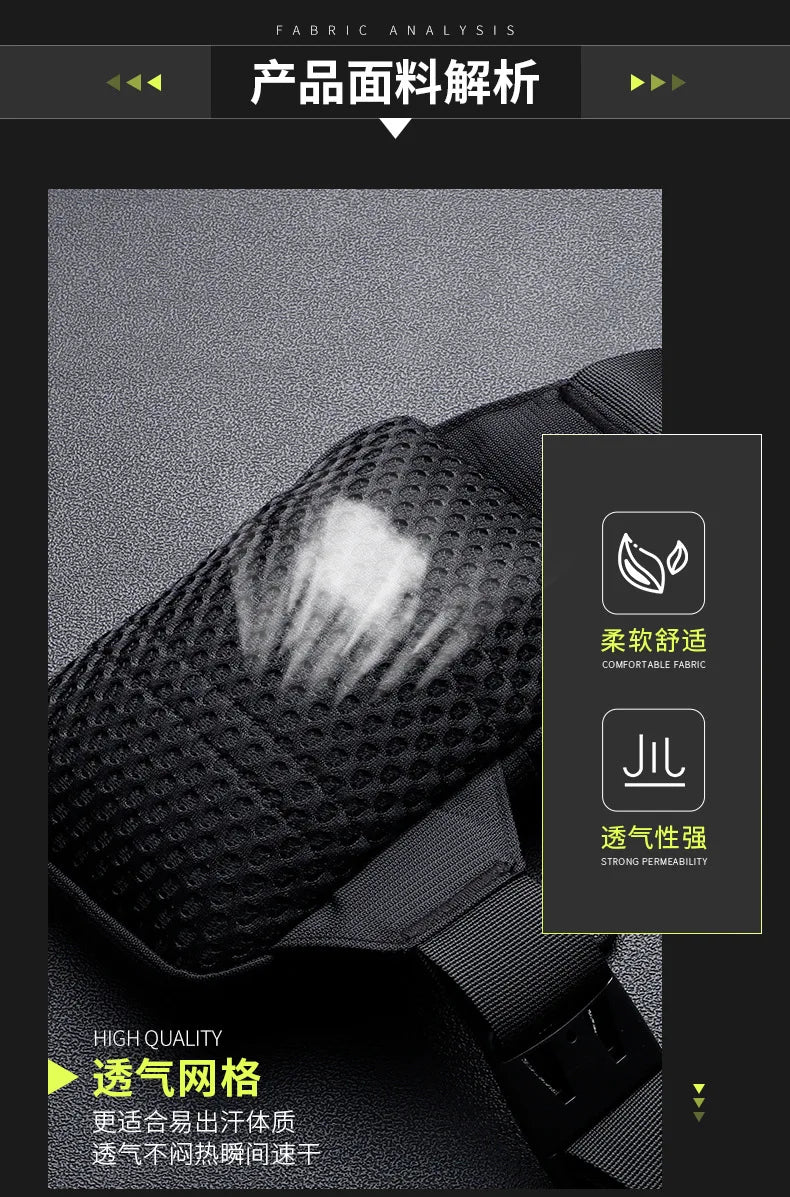 Nuova Borsa Da Petto Unisex Per Tempo Libero Fitness Sport Tracolla Di Grande Capacità