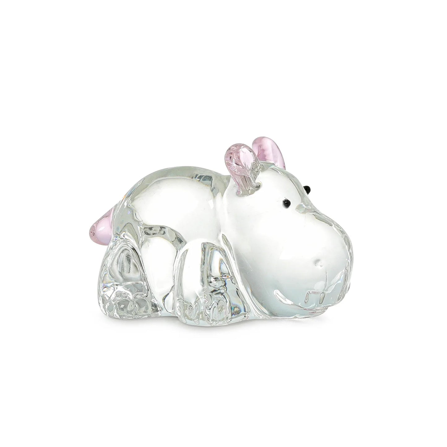 Fermacarte Di Cristallo Ippopotamo Feng Shui Decorazione In Vetro Mini Ornamento Animale Da Scrivania Regalo Souvenir