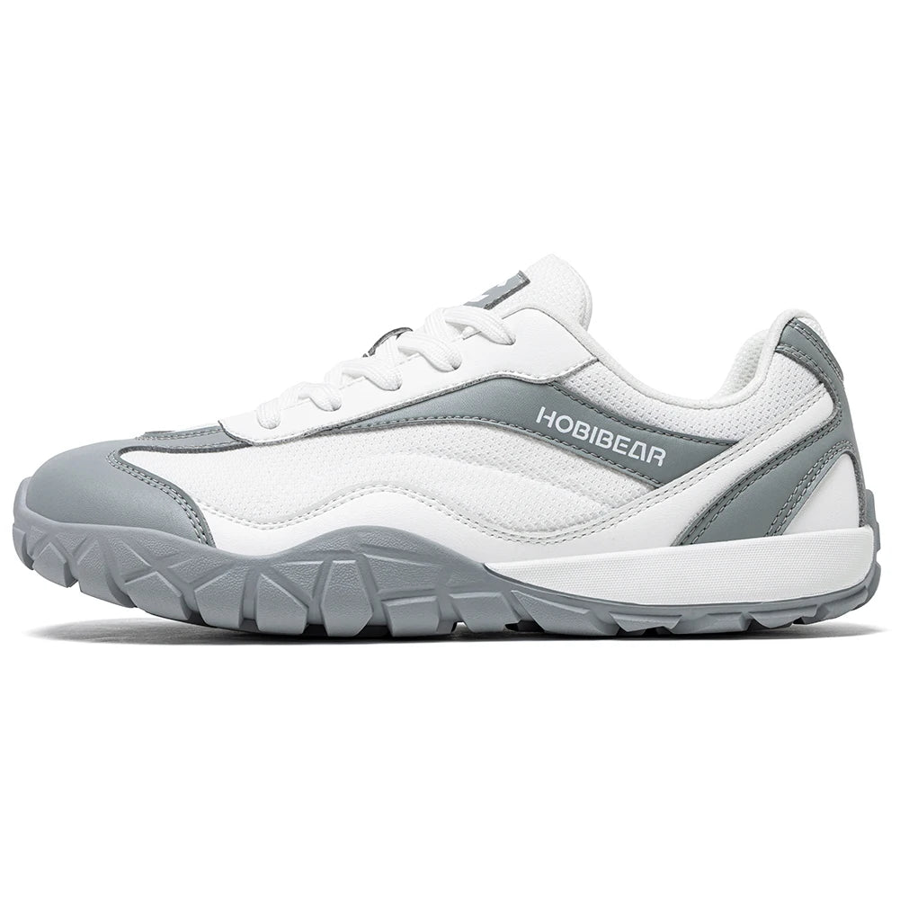 Hobibear Scarpe Da Trekking A Piedi Nudi Unisex Wide Fit Trail Running Scarpe Retrò In Pelle Artificiale Zero Drop