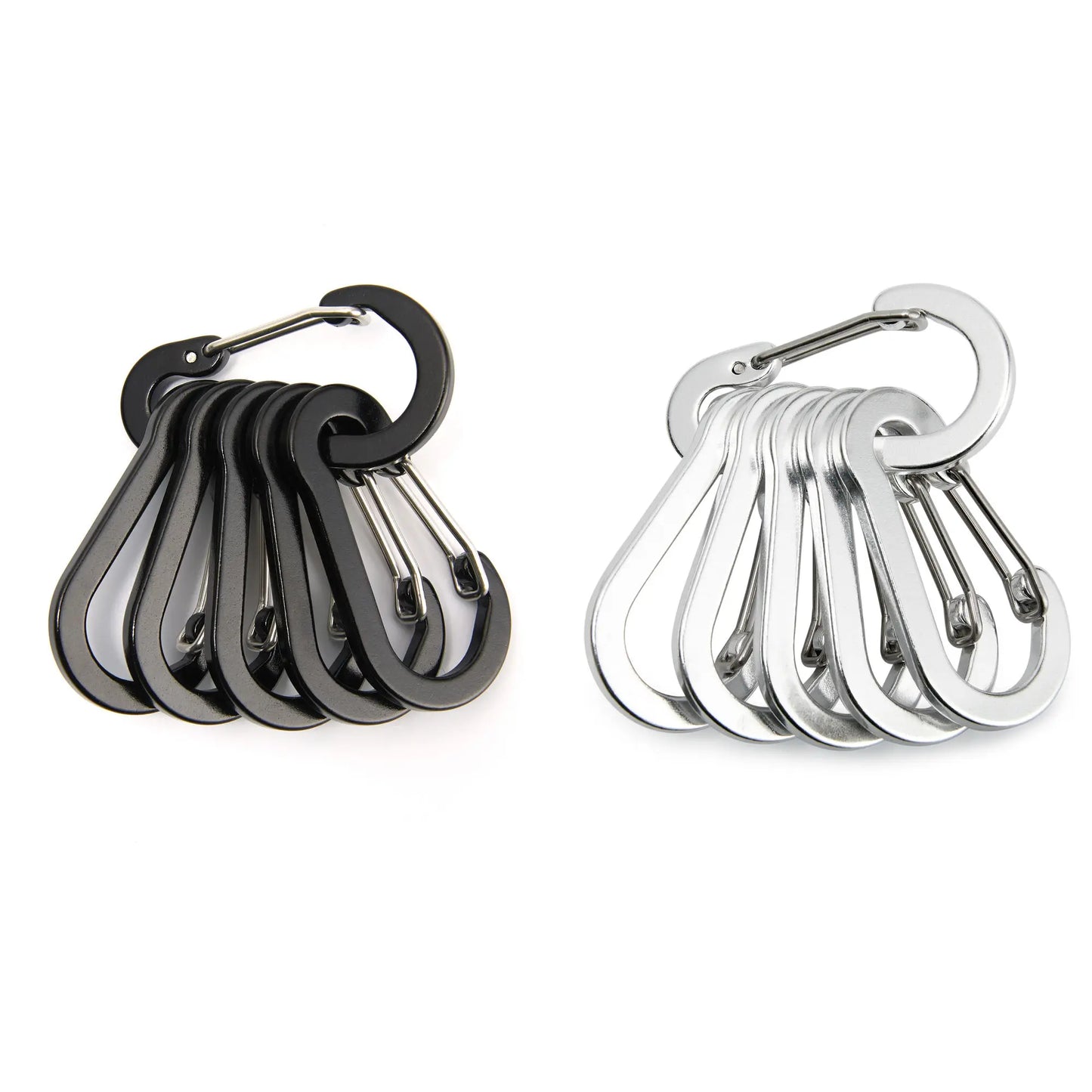 Moschettone Clip Set Sei Dodici Pezzi Turistico Piccoli Ganci Pesca All'aperto Campeggio Ciclismo Portachiavi Fibbie