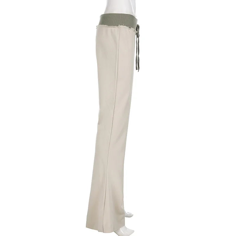 Outfit Da Donna Tre Pezzi Abito Casual Con Spalline Spazzolate E Contrasti Cardigan Con Cappuccio Pantaloni Svasati
