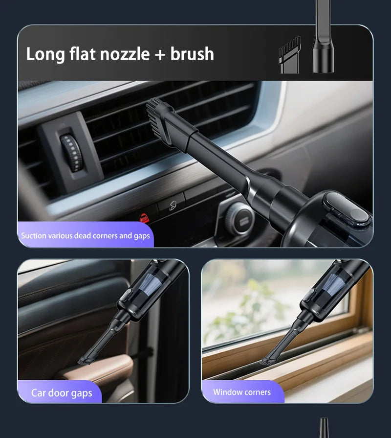 SUITU Aspirapolvere Auto Senza Fili Portatile Potente Con Pulsante Unico Per Automobilisti