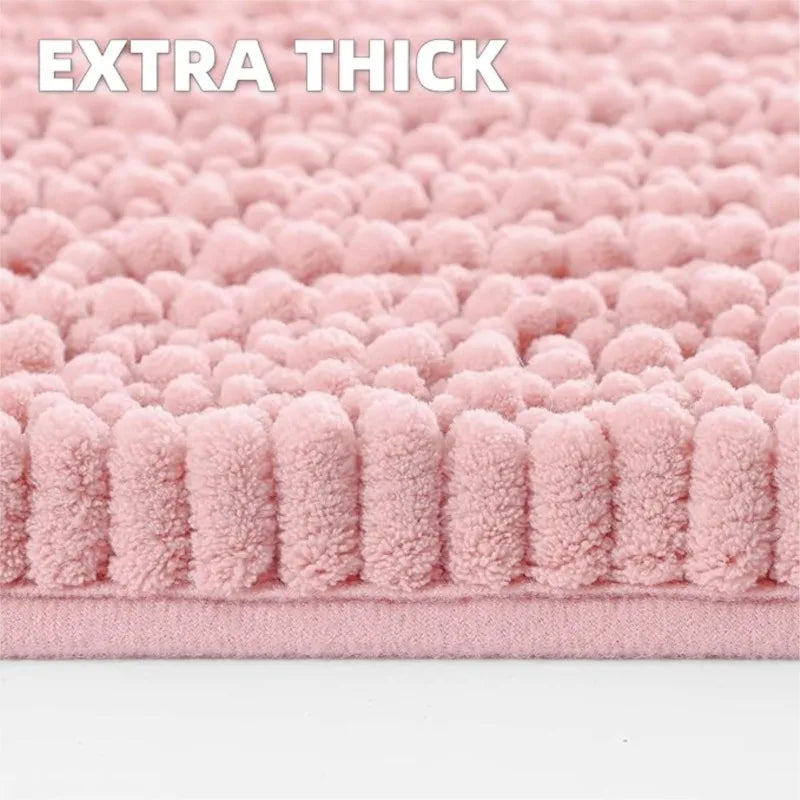 Kitinjoy Tappetino Da Bagno Lusso Assorbente Morbido E Spesso In Peluche Antiscivolo Grande Per Doccia