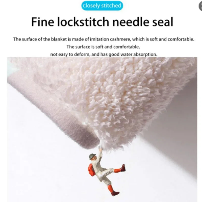 VIKAMA Tappeto Imitazione Cashmere Antiscivolo Per Bagno Ingresso Esterno Soggiorno Camera Da Letto Morbido Decor