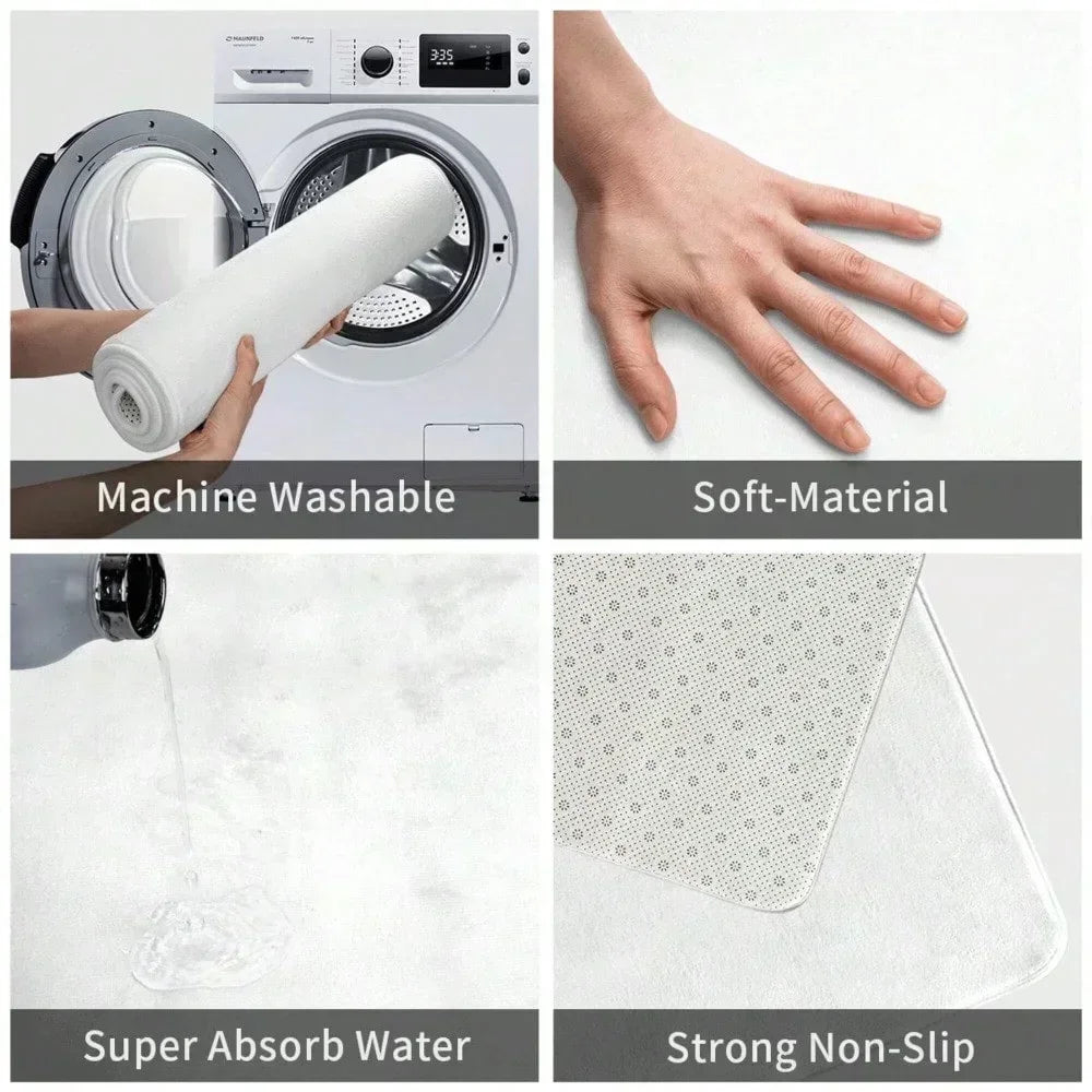 Tappetino Antiscivolo Per Porta Con Motivo Cuore Decorativo Ingresso Soggiorno Antibatterico Resistente Allo Sbiadimento