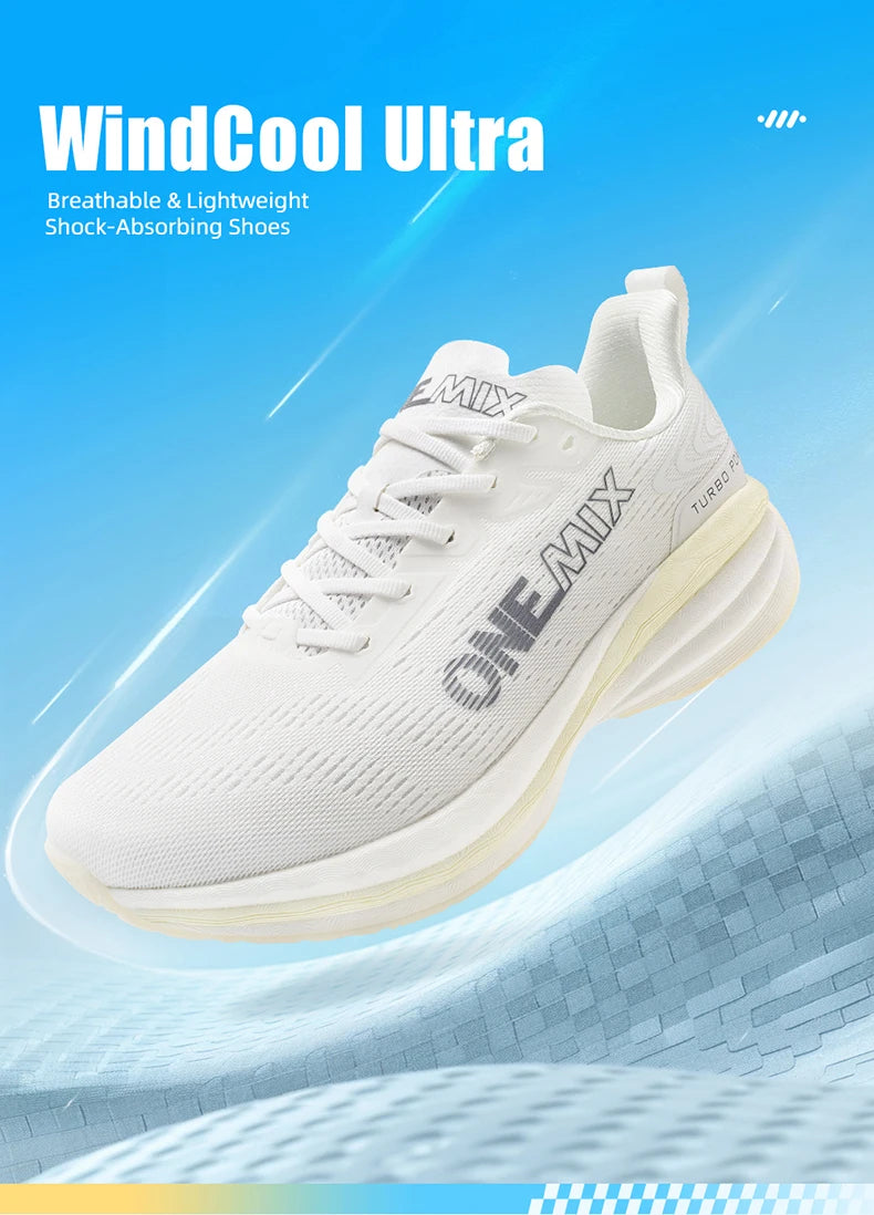 Onemix Sneakers Ad Alto Rimbalzo Uomo Traspiranti Allenamento Resistente All Usura Scarpe Da Corsa