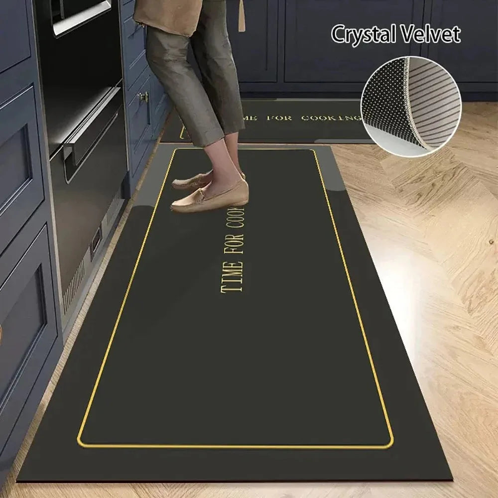 Tappetino Da Cucina Antiscivolo Lungo In Velluto Cristallo Per Soggiorno E Camera Da Letto Zerbino Tappeti Assorbenti