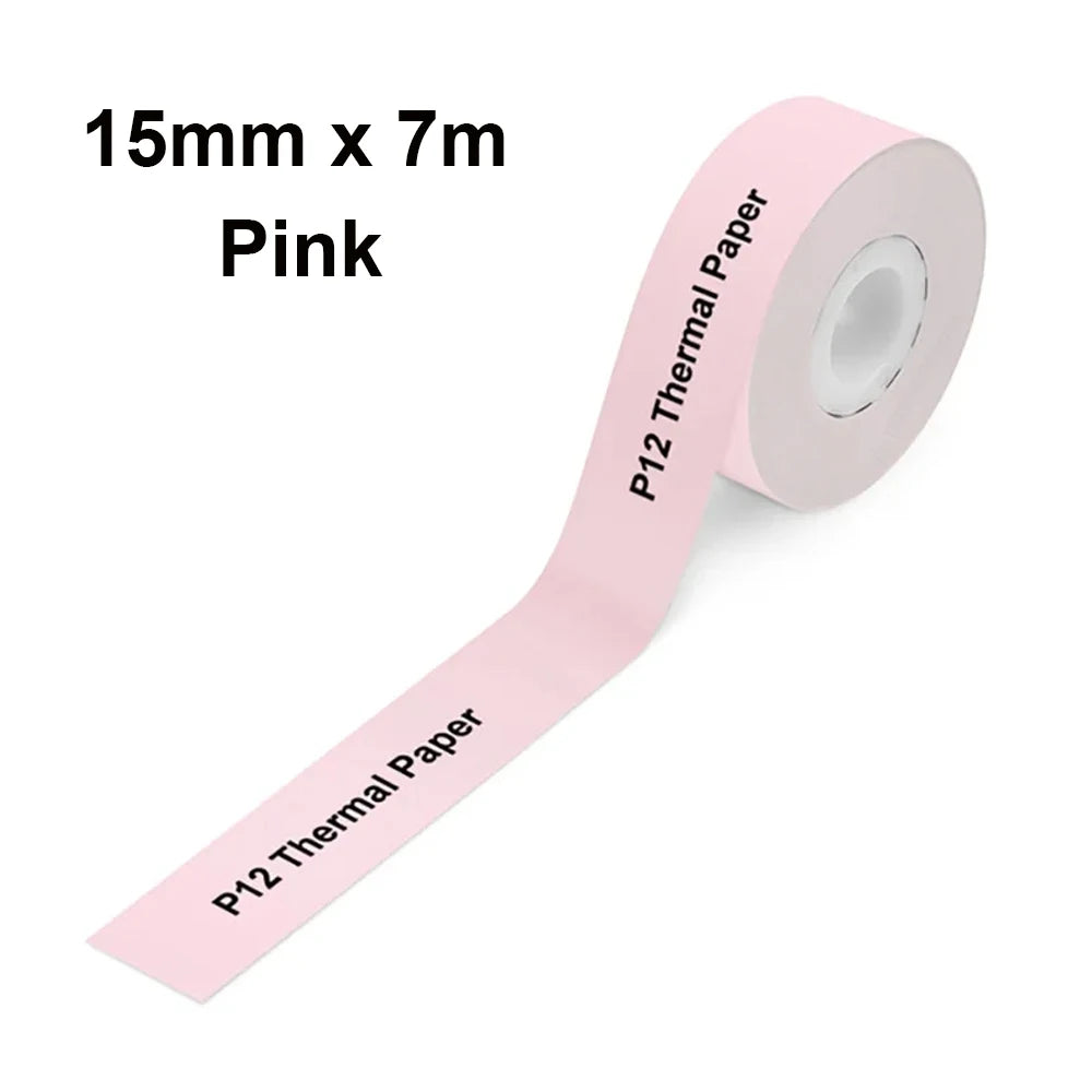 Nastro Termico Continuo 15 Mm Per Etichette Stampante Ufficio KingJim LR5C 4 Metri E 7 Metri