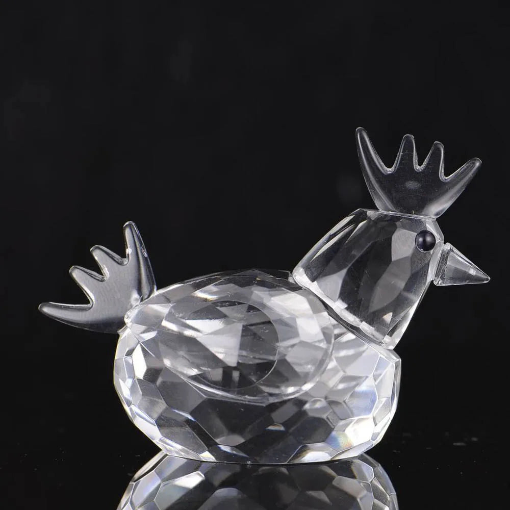 30 Cristallo Trasparente Figurine Animali Carini Scultura in Vetro Decorazioni Ornamento Tavolo Regalo Natale Bambini