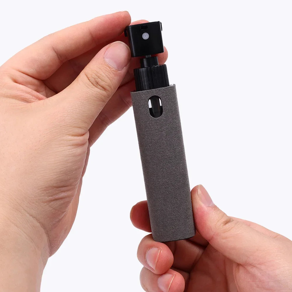 Detergente Per Schermo Con Bottiglia Spray 2 In 1 E Set Di Panni In Microfibra Per Computer E Smartphone Pulizia Auto