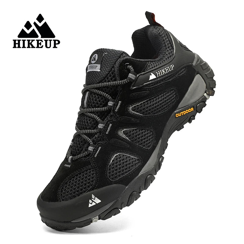 Hikeup Scarpe Da Uomo Traspiranti Da Trekking All'aperto Antispruzzo Mountain Climbing Sport Sneaker Da Trekking