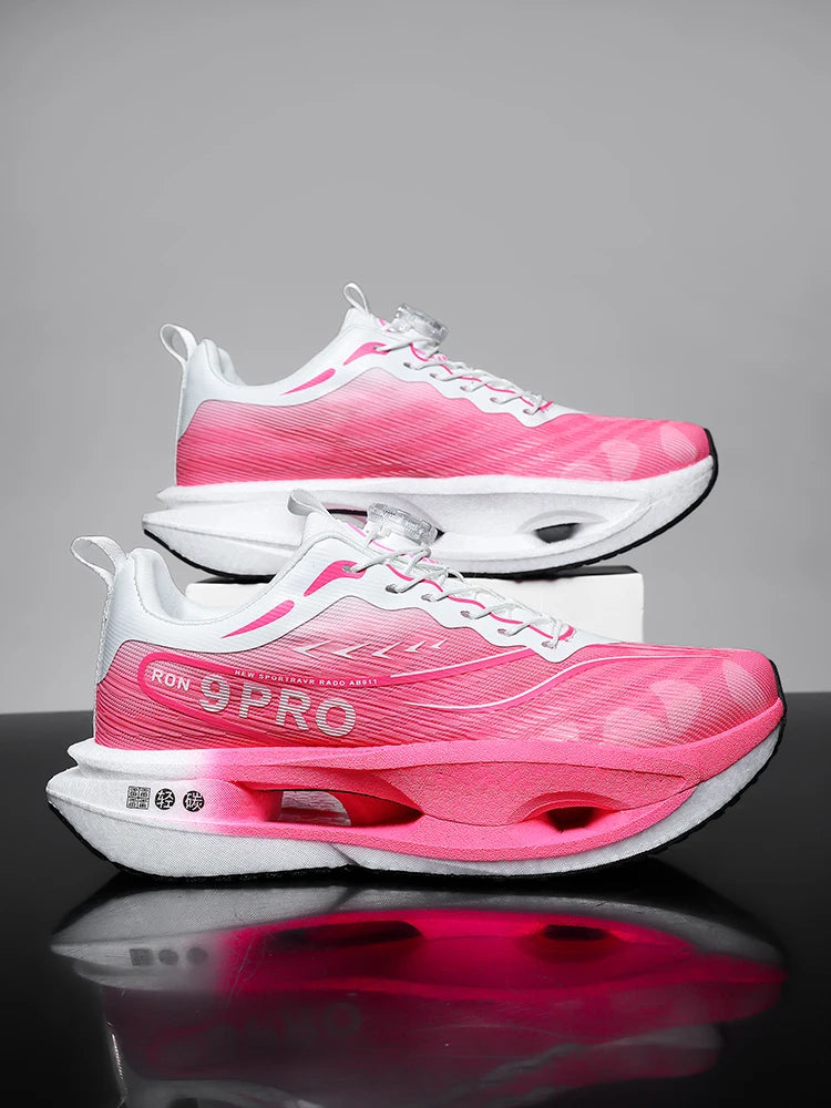 Scarpe Da Corsa Unisex Con Piastra In Carbonio E Cuscino Aria Traspiranti Leggere Sneakers Atletiche Antiscivolo
